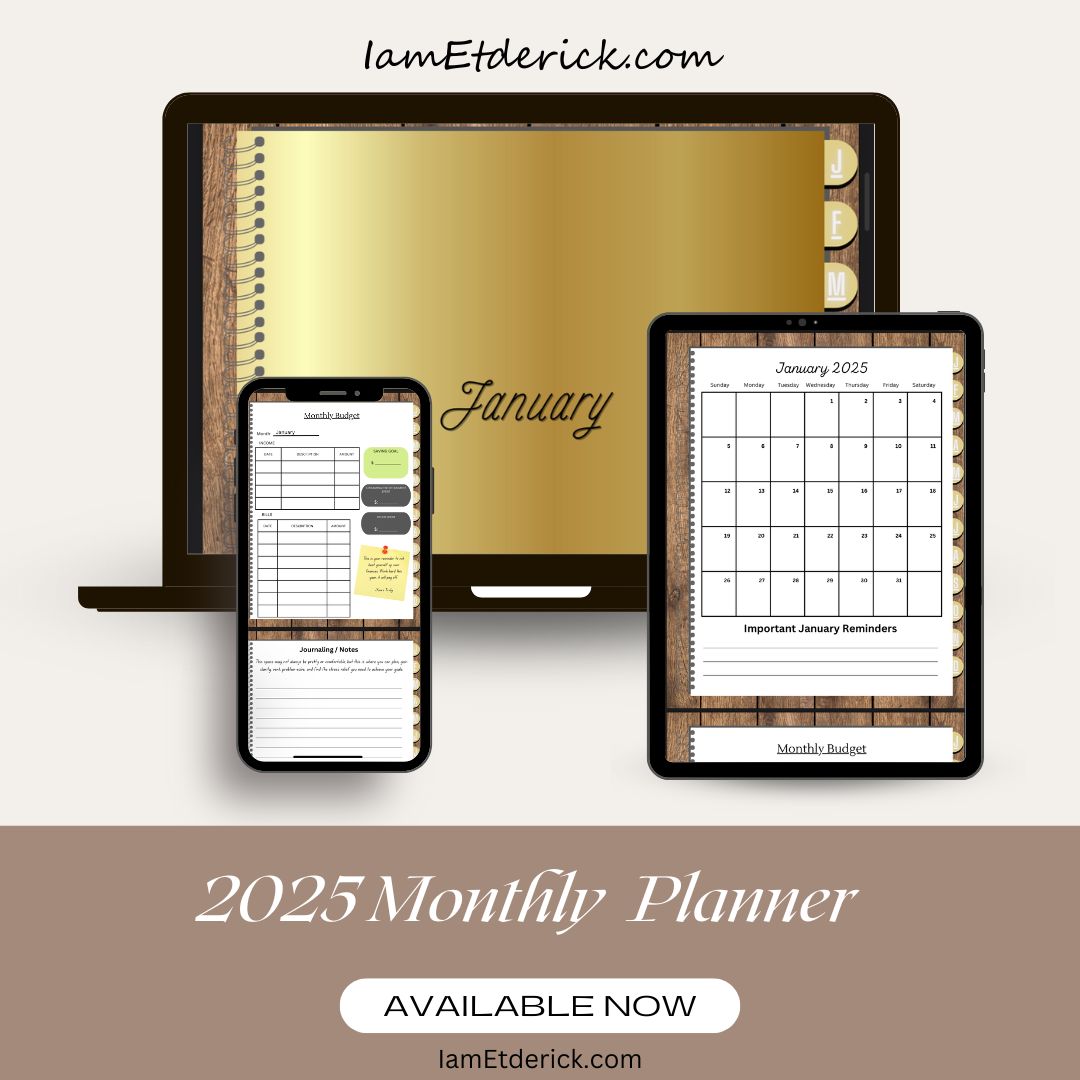 2025 DIGITAL PLANNER (Monthly)